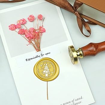 Enveloppes dorées pour sceaux de cire