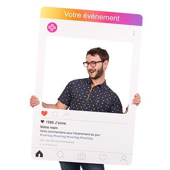 Cadre à Selfie “Photo Booth” Personnalisable Instagram