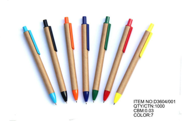 Stylo écologique en carton